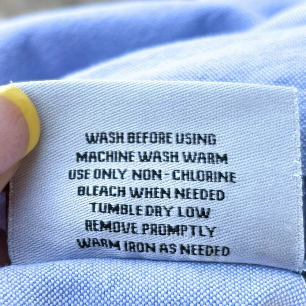 Williams Sonoma Oxford Cotton Fitted Sheet Twin Light Blue Bedding Portugal
